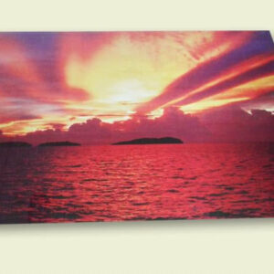 Tableau coucher de solelri 40X60cm imprimé sur Toile Textile Haute qua