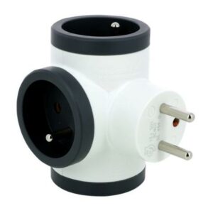 Fiche triplite avec 3 prises 2P+T latérales 16A 3680 W
