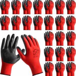 Lot de 24 paires de gants de travail en Nitrile