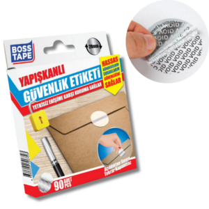 BOSS TAPE Lot de 90 autocollants hologrammes ronds à usage unique VOID