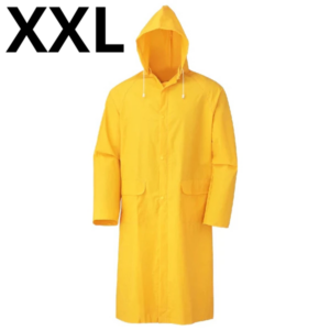 Manteau Imperméable Jaune, Manteau de protection Anti Pluie XXL