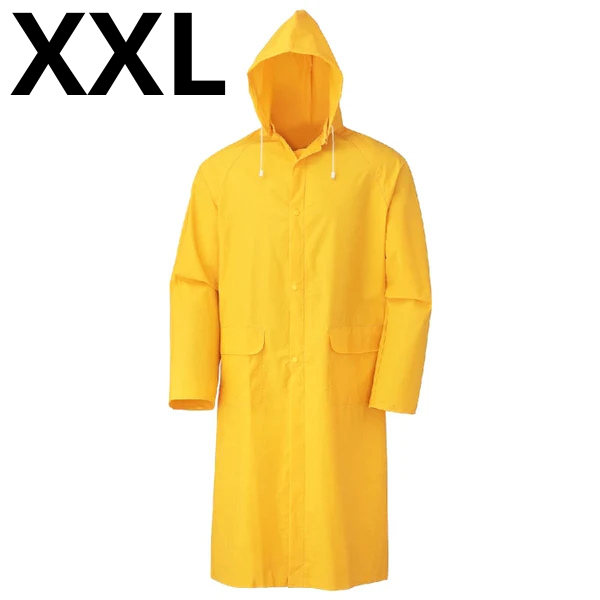 Manteau Imperméable Jaune, Manteau de protection Anti Pluie XXL