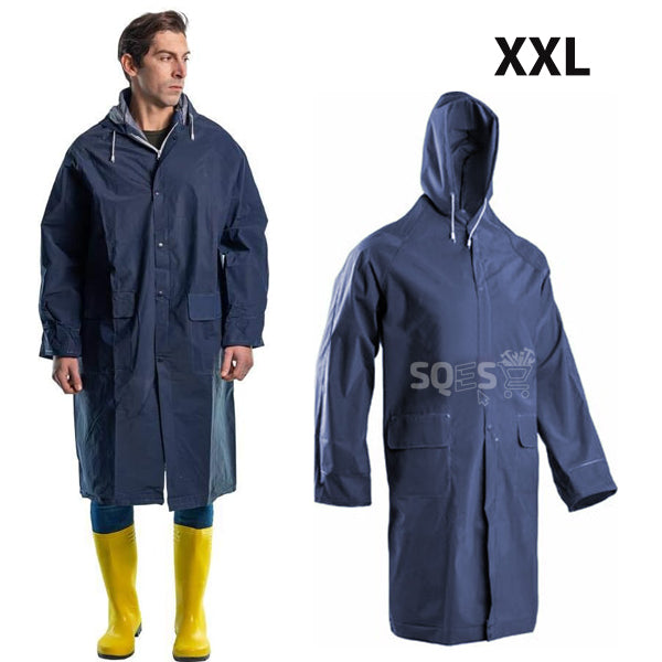 Manteau Imperméable Bleu Marine, Manteau de protection Anti Pluie XXL