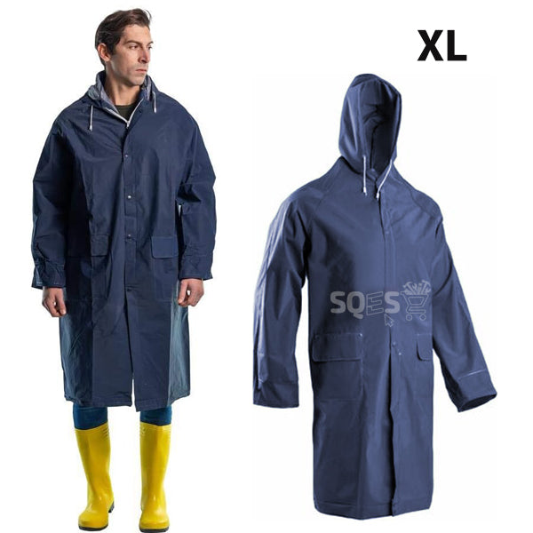 Manteau Imperméable Bleu Marine, Manteau de protection Anti Pluie XL