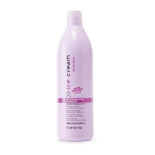 Inebrya shampoing + masque ice cream à la kératine 1000ml sans sulfate