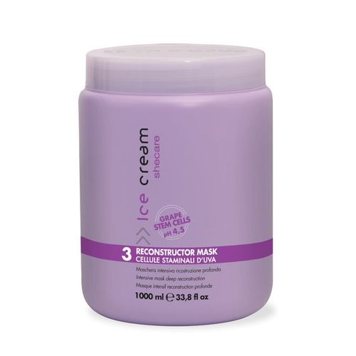 Inebrya shampoing + masque ice cream à la kératine 1000ml sans sulfate