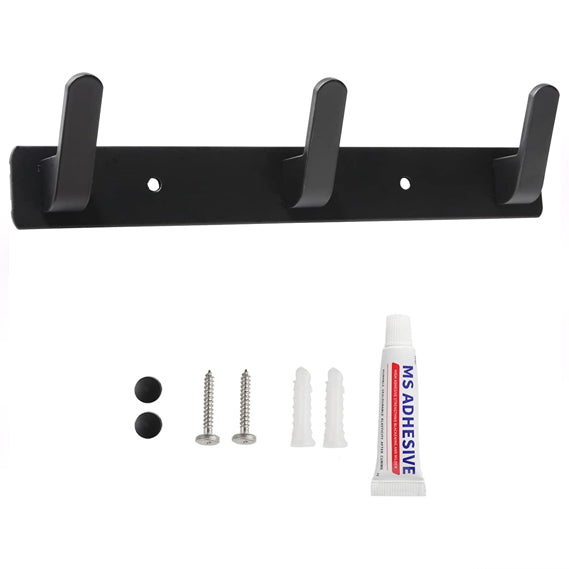 Patères - Porte Manteaux - Crochet Mural - N 3 - Noir