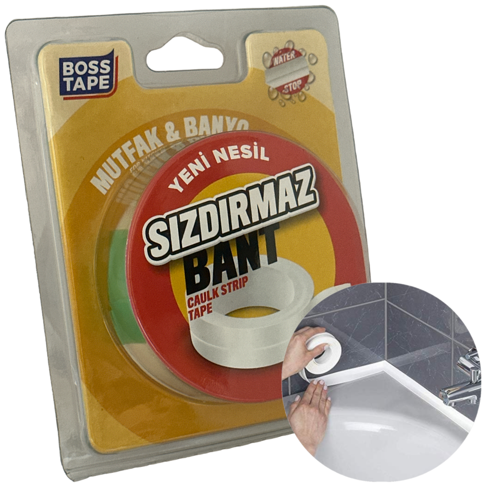 BOSS TAPE Ruban de Calfeutrage Cuisine et Salle de Bain (BLANC)