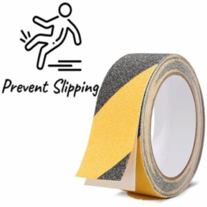 Ruban antidérapant adhésif au sol pour escaliers noir / jaune BOSS-TAP