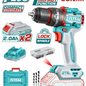 Visseuse Perceuse sans fil - Double batterie - 66Nm- 20V