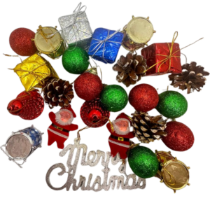 Lot 25pcs accessoires Décoration Pendentifs Sapin de Noël - Merry Chri