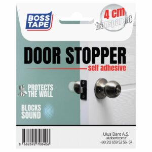 BOSS TAPE Butoir de poignet de Porte Adhésif en silicone transparent (