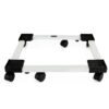Support carre pour l’?lectrom?nager – 6 roues – blanc