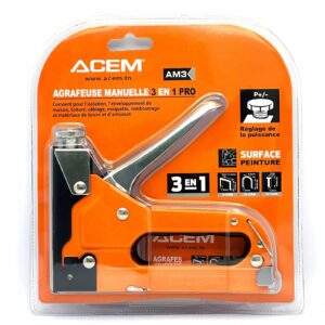 Agrafeuse manuelle - Reglable - 3en 1 Pro- AM3