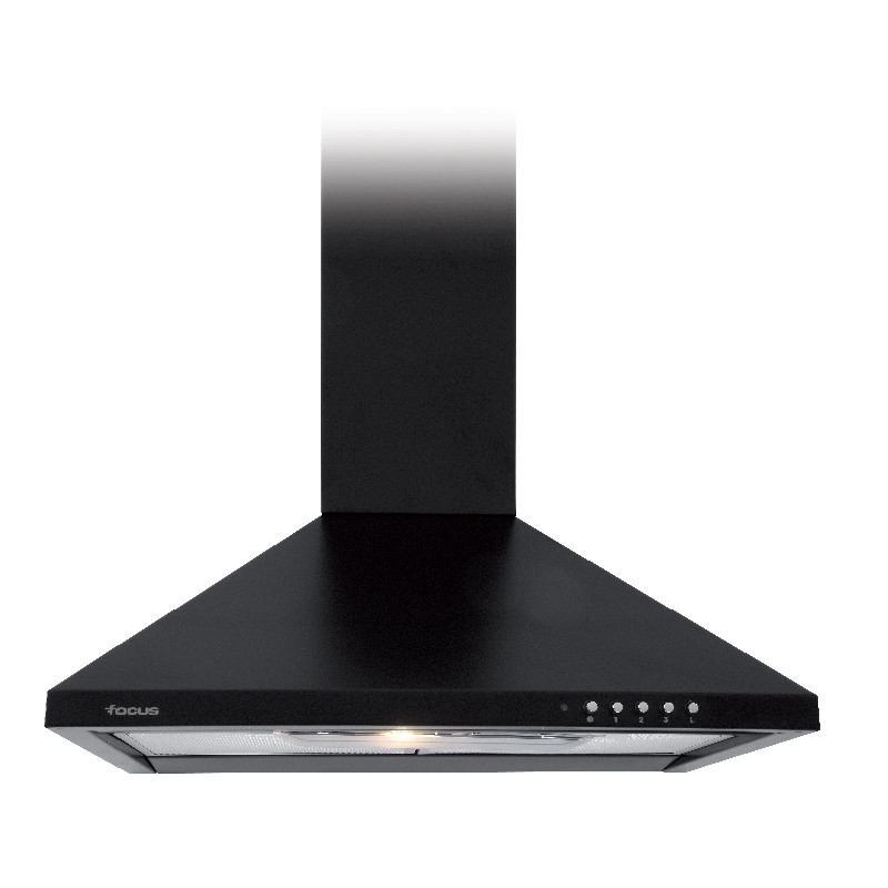 Hotte pyramidale focus 60 cm noir