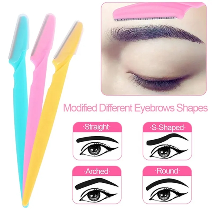Lot de 3 - Rasoirs à Sourcils pour Poils du Visage Eyebrow