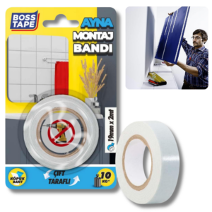 BOSS TAPE Double Face de montage miroir 19mmx2m