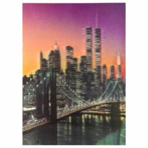 Tableau NEW YORK 23.5cm x 17cm effet 3D