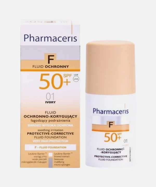 PHARMACERIS F.DE TEINT IVORY 01 SPF50+ 30ML