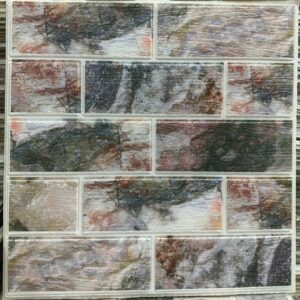 Lot de 10 Panneaux Mural Adhésif - Imitation pierre naturelle 3D - 35*