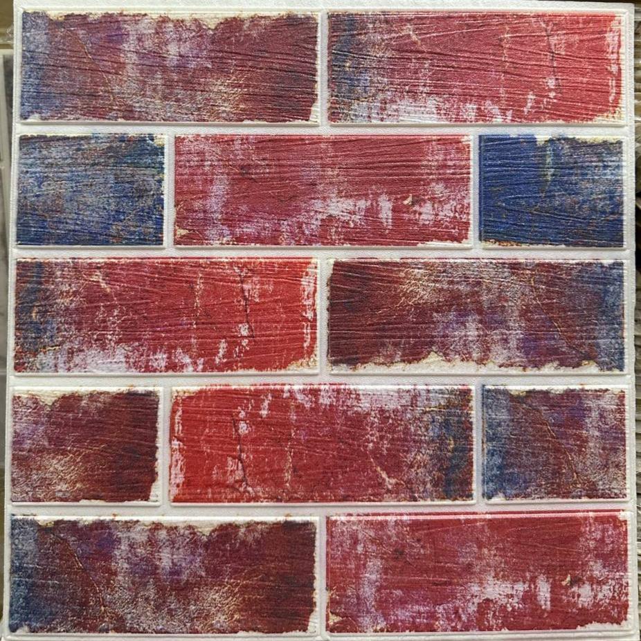 Lot de 10 Panneaux Mural Adhésif - Imitation pierre naturelle 3D - 35*