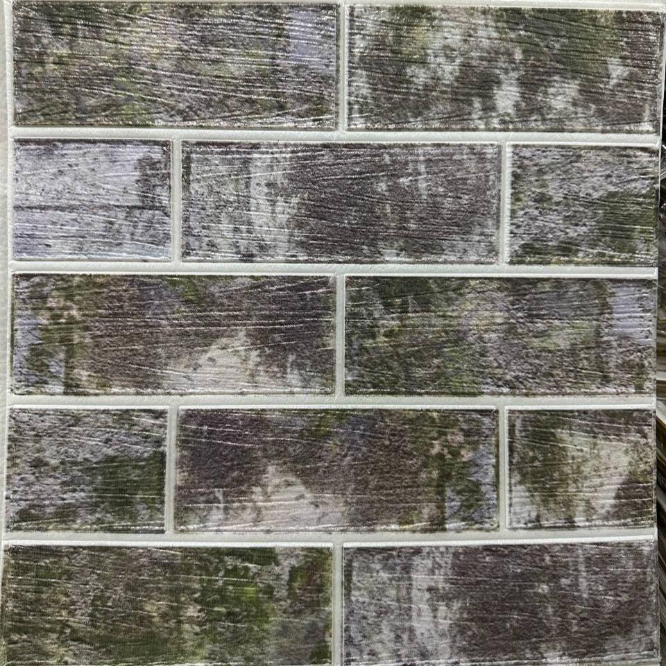 Lot de 10 Panneaux Mural Adhésif - Imitation pierre naturelle 3D - 35*