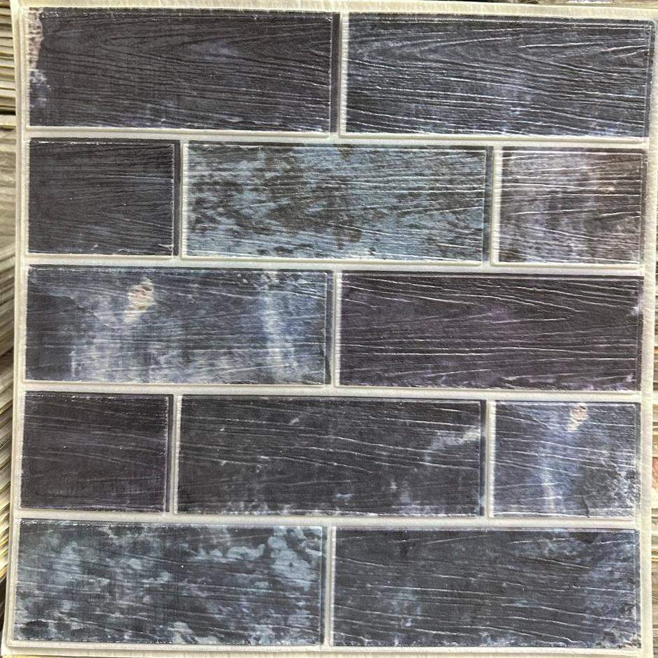 Lot de 10 Panneaux Mural Adhésif - Imitation pierre naturelle 3D - 35*