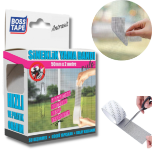 BOSS TAPE Ruban de Réparation pour Moustiquaire Autocollant, Réparatio