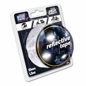 BOSSTAPE Bande réfléchissante BLANC 35 mm x 1,5 mt