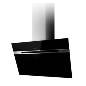 Hotte Aspirante Cheminée FOCUS 90 cm Désigne Tactile VITRO Noir
