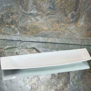 Plat porcelaine blanche 43*10cm