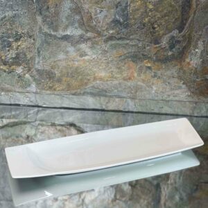 Plat porcelaine blanche 37*10cm