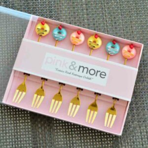 Lot de 6 fourchettes mignonnes en acier inoxydable