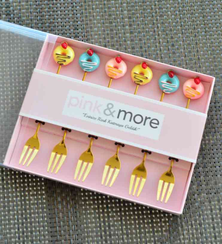 Lot de 6 fourchettes mignonnes en acier inoxydable