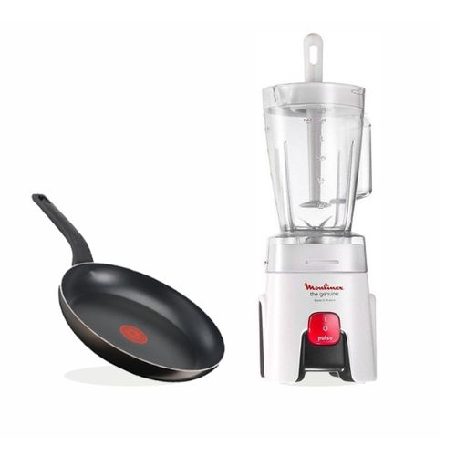 Moulinex Pack Blender Génuine LM240B25 + poêle TEFAL B6860603 - Garantie 1 An