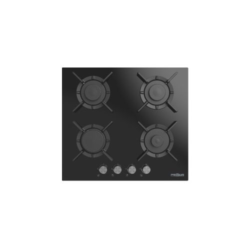 Plaque a gaz- noir- 4 feux -60 cm Premium