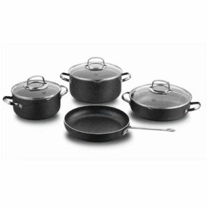Batterie de cuisine - Set de 7 Pièces Korkmaz Noir
