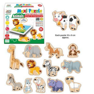 Puzzle -Les Animaux-Grand Format - Réalité augmentée- 26 Pcs