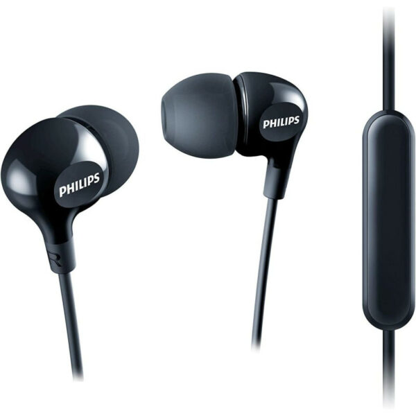 Ecouteurs filaire intra-auriculaires avec micro - Philips SHE3555BK - Noir