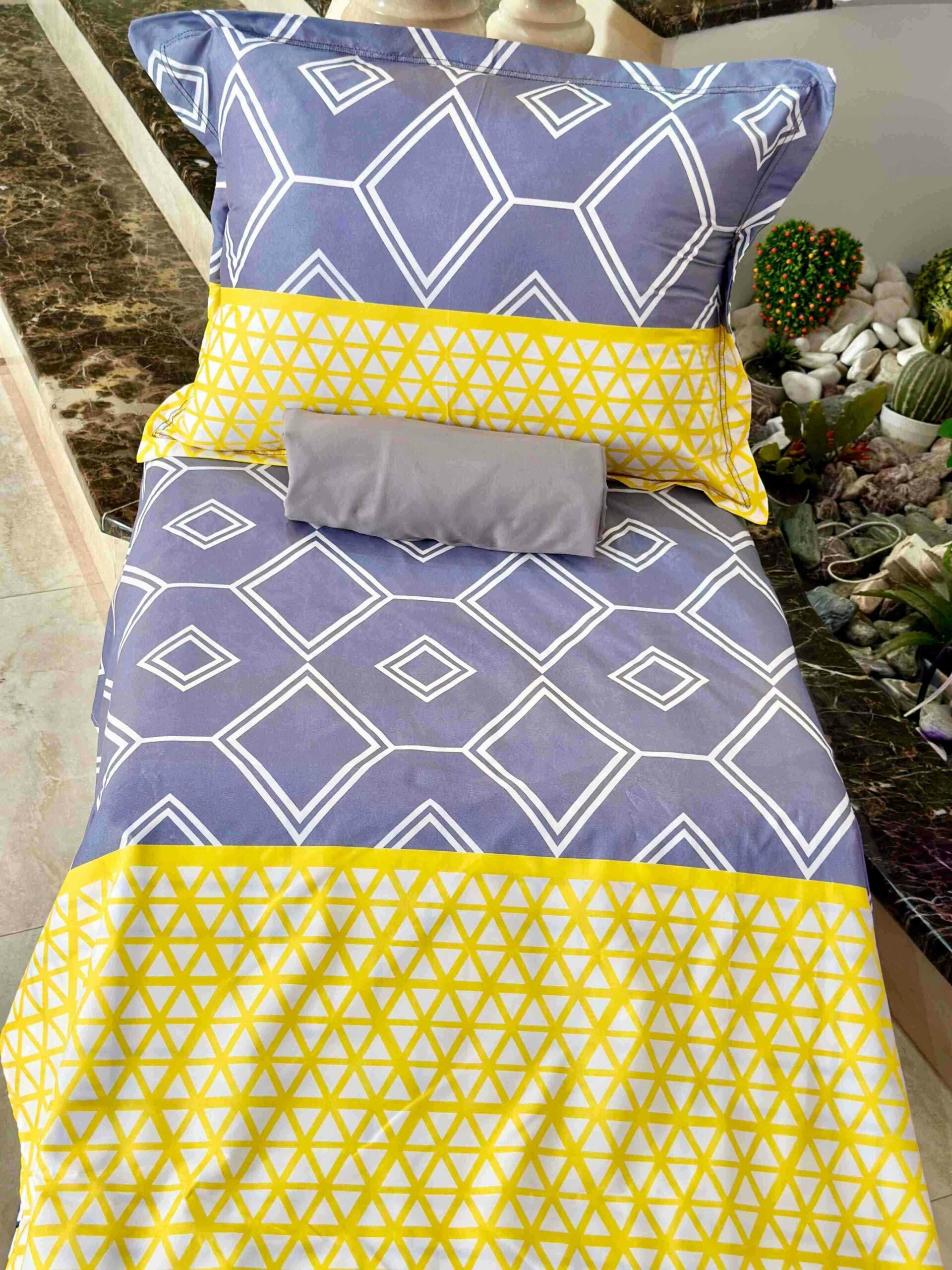 Parure de lit 1 place 3 pièces