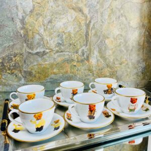 Service à Café Au Lait 12 Pièces En Porcelaine