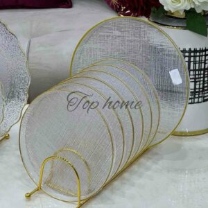 Service à Gâteaux en verre 7 pièces