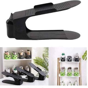 Set de 3 Range-chaussures en Plastique Noir