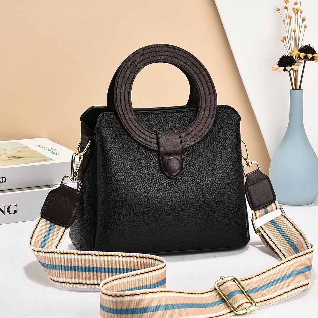 Sac à main ‘Canna’ -3SM09- Noir
