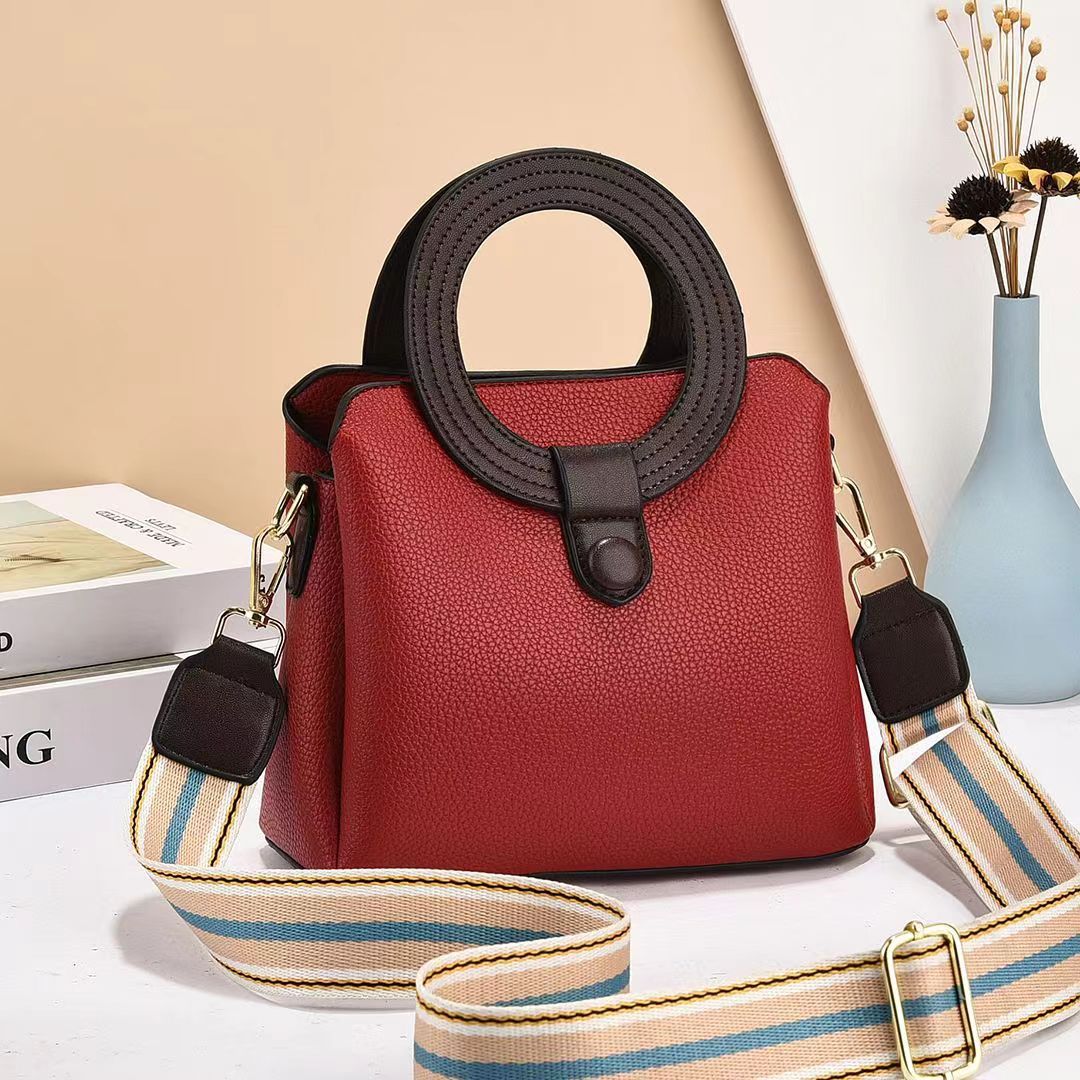 Sac à main ‘Canna’ -3SM09- Rouge