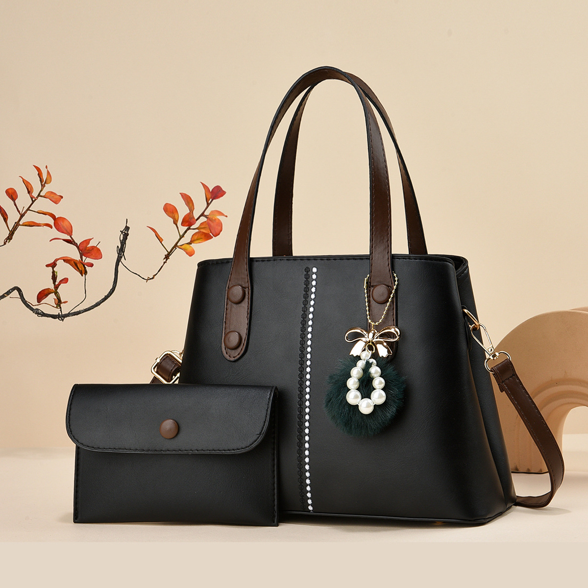Sac à main ‘Blossom’ -3SM14- Noir
