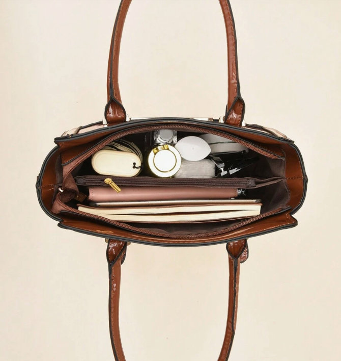 Sac à main ‘Crocus’ -3SM21- Marron