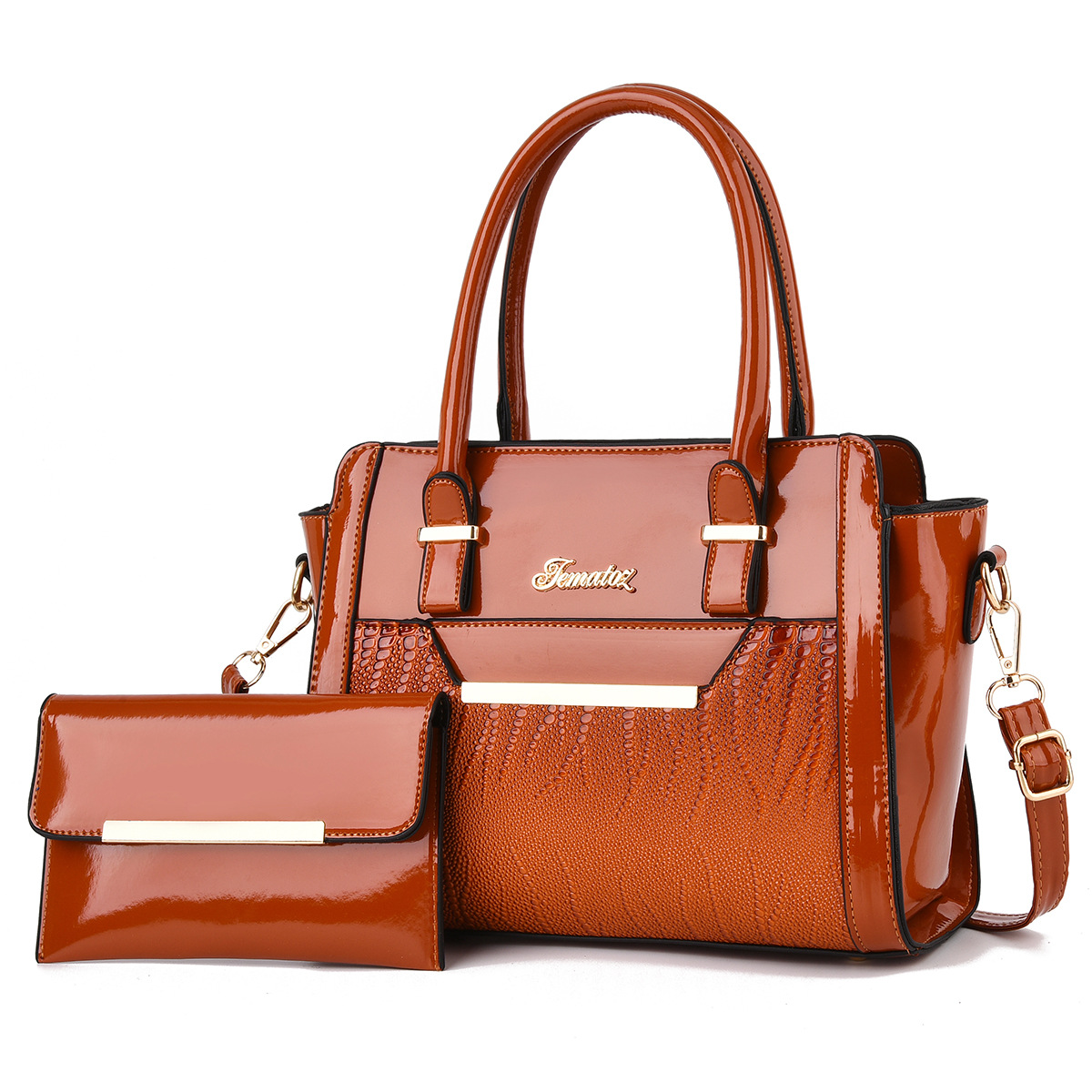 Sac à main 'Crocus' -3SM21- Marron