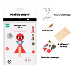 Kit créatif des super heros SpiderMan et SuperMan