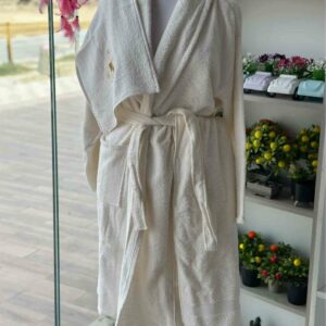 Peignoir de bain 3 Pieces pour Homme - blanc cassé